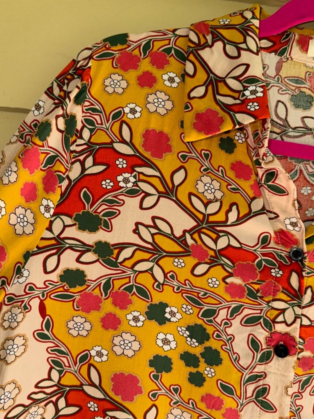 NATURAL LIFE Floral Mini Dress in Cream, Yellow, Orange, Green - Picture 3 of 9